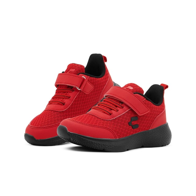 Tenis Charly Niño Velcro Antiderrapante Running 15-21.5 rojo 19.5