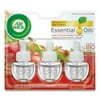 Air Wick Plug in Refill, Scented Oil Air Freshener, Apple Cinnamon Medley, 3 Count, 2.02 fl oz