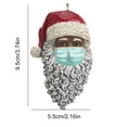 thumbnail image 3 of Teissuly Christmas Ornament Santa Wearing A Face Mask Decorate Christmas tree Teissuly WER202311017176, 3 of 8