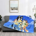 thumbnail image 2 of Rozeui Bluey for Flannel Blanket, Soft Fuzzy Plush King Blanket for Winter, Thick and Warm All-Season Bed Throw-50"x40", 2 of 6