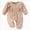 Khaki, variant on 18-24 Months Infant Romper Girl Climbing Suit Jumpsuit Skin Friendly Outfit With Headwear Set Long Sleeve Newborn Fall Winter Clothes,Khaki Jumpsuit Bodysuit