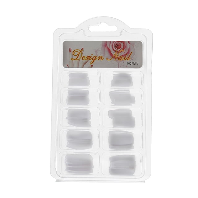 Uñas postizas a presión, uñas postizas, regalos para mujeres, 100 uñas postizas acrílicas transparentes para uñas francesas, piezas para uñas