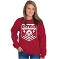 thumbnail image 3 of Defend Freedom Skull Crossbones 2A Sweatshirt for Men or Women Brisco Brands L, 3 of 6