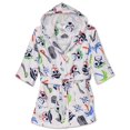 thumbnail image 1 of Komar Kids Requin Océan Imprimé Coton à Capuche Robe Éponge Cover Up, Tailles 4-12, 1 of 1