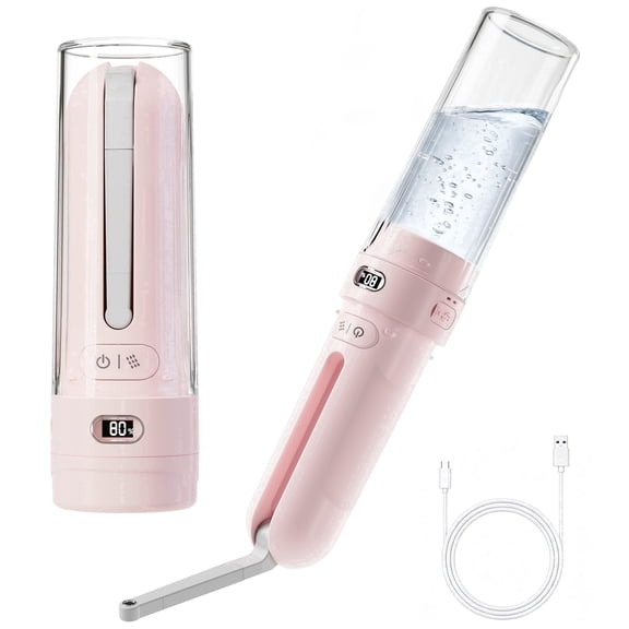 WeWi HLTH Electric Travel Bidet for Ultimate Personal Hygiene Cleaning at Home and Camping, Rechargeable Porable  Bidet Sprayer with 3 Pressure | Waterproof,  Pink