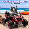 thumbnail image 3 of 2 Seater Ride On Car for Kids, 24V 4WD Electric Utv with Remote Control, Battery Powered Electric Off-Road Utv Toy with Led Lights and Music for Boys Girls 3+, 3 of 6