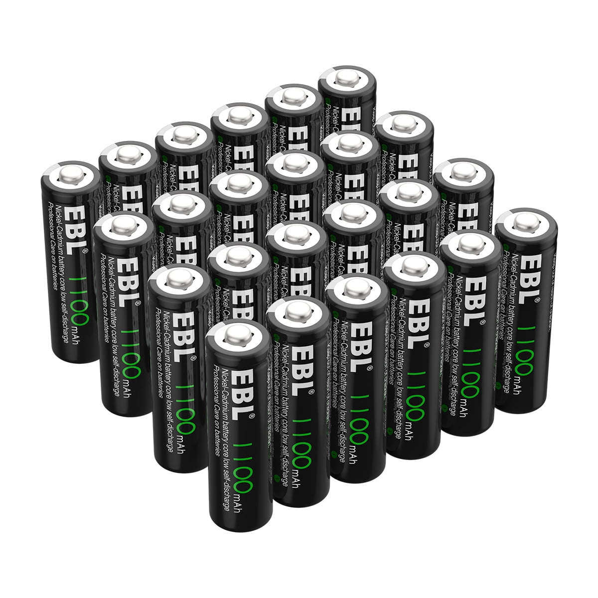 EBL Rechargeable AA Batteries (24 Pack), 1100mAh Double A Batteries
