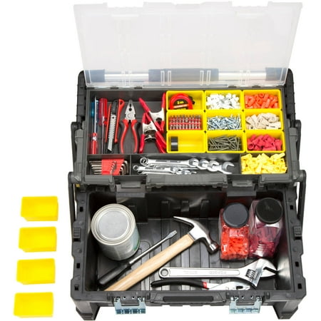 Stalwart Parts and Crafts Tiered-Storage Tool Box 22