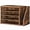Rustic Brown, variant on Mail Sorter, Literature Organizer with Adjustable Shelves, Paper Organizer for Office, Home, Wood Countertop File Holders, Mails, Magazines, Rustic Brown