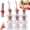 6pcs, variant on Reusable Tequila Bottle with Straw, 13oz Acrylic Patron Cups Empty for Drinks, 375ml Clear Shot Mini Plasti Bottles, Champagne Bottles Party Gifts for Champagne, Wine, Alcohol, Tequila