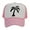 White/Light Pink, variant on Men's Palm Tree Cap Snapback Trucker Hat, White/Gold