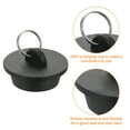 thumbnail image 4 of 2pack Rubber Drain Stopper with Hanging Ring Fits 1-3/8 Inch to 1-1/2 Inch, Black, 4 of 6
