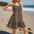 thumbnail image 4 of WTOBBY Women's Dress Sleeveless Loose Casual Beach Dress, Chic and Comfortable for Summer Outings, Vacation Style Essential,Gray 2XL, 4 of 4
