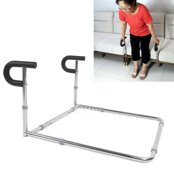 Sofa Assist Rail, Adjustable Prevent Slip Easy To Install Strong Load Bearing Capacity Stand Assist 4 Levels Height Stainless Steel  for Home