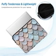 thumbnail image 2 of FORMRS 13-13.3 inch Laptop Sleeve Case Soft Carrying Quilted Computer Bag Cover, Blue Shimmering Pattern, 2 of 7