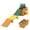 Green & Orange, variant on Up & Down Roller Coaster Ride on Toy Toddler Indoor Outdoor Playset Storage Design Multicolor
