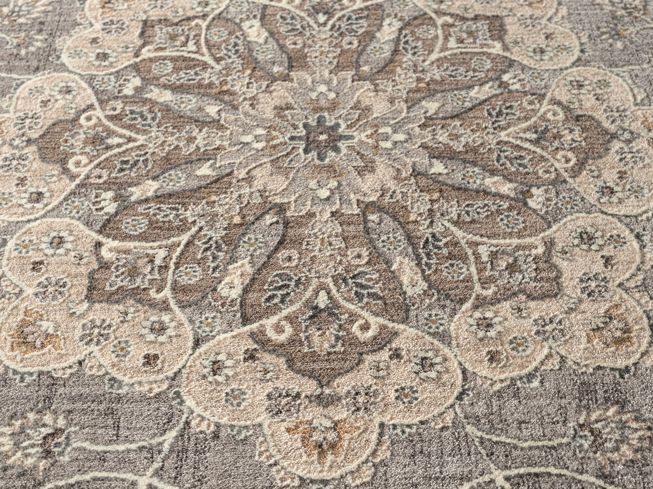 United Weavers Utopia Kerry Oriental Border Area Rug, Grey, 12'6" x 15'