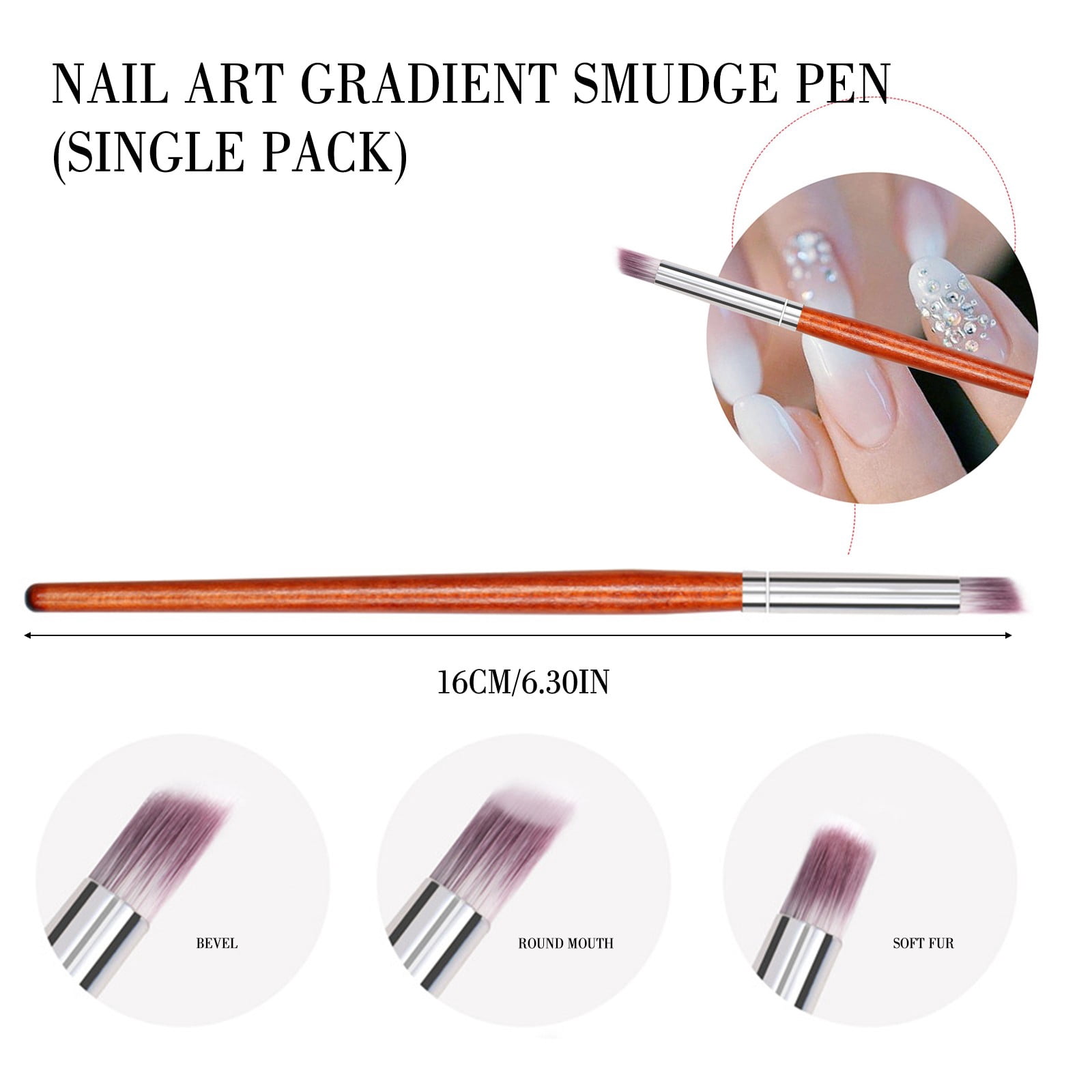 Nail Brushes Nail Gel Pens for Kids Nail Stencil Acrylic Nail Design Stencils Finger Nail Stencil Manicure Brush with Handle Pedicure Liners Nail Dashes Gel Brush Nail Pen for Nails Nail Sizing Chart
