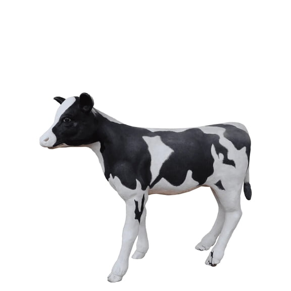 Large Baby Holstein Cow Life Size Statue