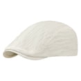 thumbnail image 2 of Helii Unisex Bubble Textured Newsboy Cap – Vintage 8 Panel Cotton Blend Baker Boy Hat, Classic Forward Flat Cap for Men Women, Lightweight Summer Painter Hat Beige,One Size, 2 of 3
