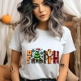 thumbnail image 2 of Graphic T-Shirt Faith Christmas Tree and Cross Design for Women, Black, Size S, 2 of 6