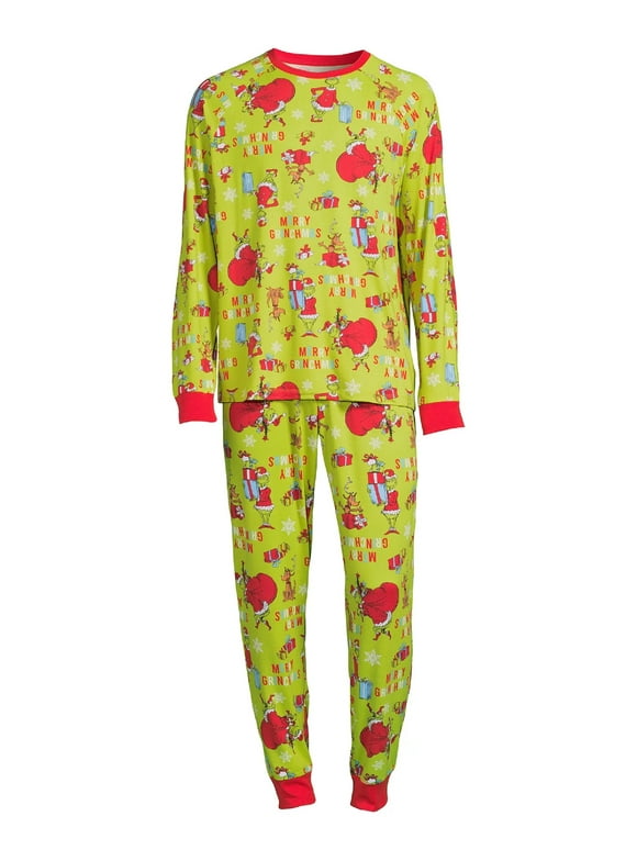 Mens Grinch Pajama Set