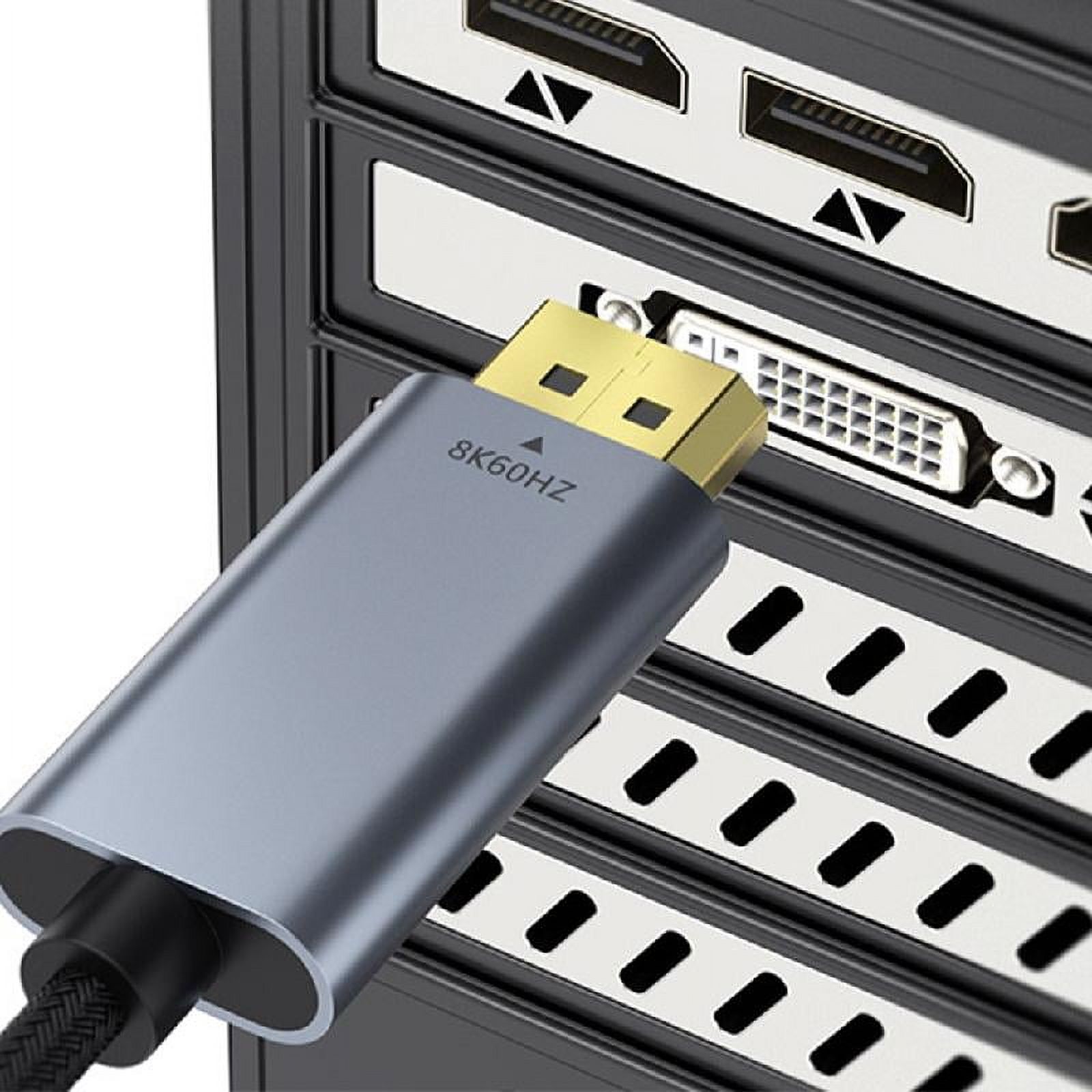 Portable 8K60Hz Type C to DisplayPort Connection Cable Male USB C to Male Port