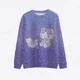 thumbnail image 4 of Sudadera con cuello redondo y manga larga con estampado de Hello Kitty para mujer, ropa de otoño, estilo informal, con dibujos animados, estilo japonés, 4 of 5