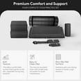 thumbnail image 3 of BalanceFrom Complete 7-Piece Yoga Set with 71” x 24” x 1” Extra Thick Mat, Black, 3 of 10