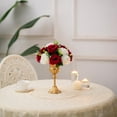 thumbnail image 5 of Silk Flowers Balls for Centerpieces 10 Pack Burgundy & White Roses Artificial Floral Arrangement for Wedding Decor, 5 of 10