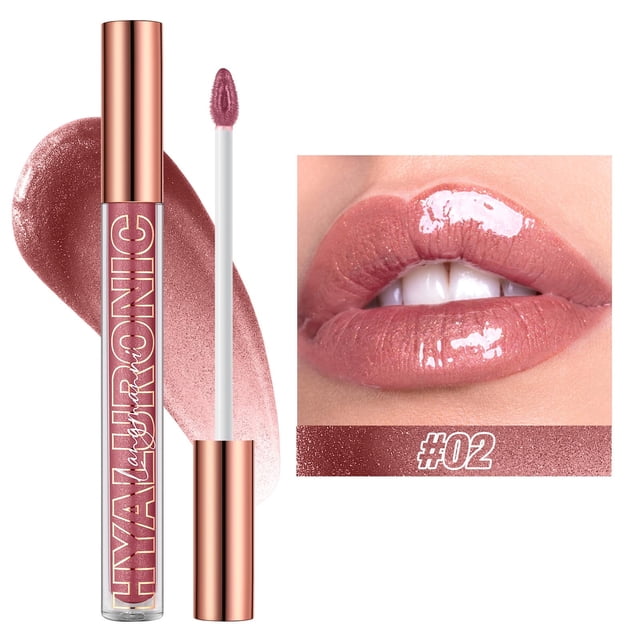 Fiudx Brillo Labial con Ácido Hialurónico, Fórmula Hidratante y Brillante, Brillo Duradero, Textura Suave y Cómoda, Ideal para Uso Diario, Fiestas y Ocasiones Especiales. Imprescindible para Los Aman