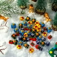 thumbnail image 3 of 25 Pcs Mini Boxes Ornaments, Resin Christmas Packages Figurine Set Christmas Tree Small Gift Boxes Assorted Colors Miniature Christmas Ornaments Mini Presents for Crafts, 3 of 9