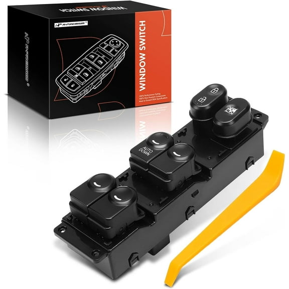 A-Premium - Front Left Driver Side - Master Power Window Switch - Compatible with Hyundai Accent 2014 2015 2016 2017 - Replace# 93570-1R111