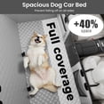 thumbnail image 4 of Funda de asiento de coche para perros Pecute, de piel impermeable, para asiento trasero, 4 of 9