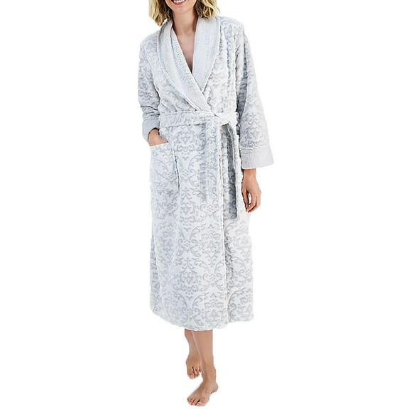 Charter Club Womens Embossed Long Robe