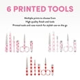thumbnail image 6 of Éclat Manicure Pedicure Kit for Men & Women, 6Pcs Finger & Toe Nail Care Tools Includes Nail Clipper Cutter, Tweezer, File, Cuticle Pusher, Personal Care Professional Grooming Set With Travel Case, 6 of 6