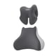 thumbnail image 5 of Almohada de apoyo lumbar con almohada para reposacabezas, soporte para la espalda de silla de oficina con espuma viscoelástica para la espalda baja Gris oscuro, 5 of 8