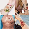 thumbnail image 5 of 8 hojas de tatuajes temporales para mujeres, pegatinas de tatuajes de arte corporal para niñas, tatuajes para adultos, 5 of 5