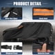 thumbnail image 3 of Cubierta de coche Unique Bargains para Jeep Wrangler JK 2 puertas 2007 -2017, película de aluminio con cremallera, 3 of 5