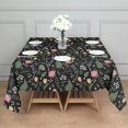 thumbnail image 3 of Pioneer Flower Floral Print Pattern Square Tablecloth, Waterproof Wipeable Spillproof Washable Table Cover for Home Kitchen Party Decor, 60"x60", 3 of 6