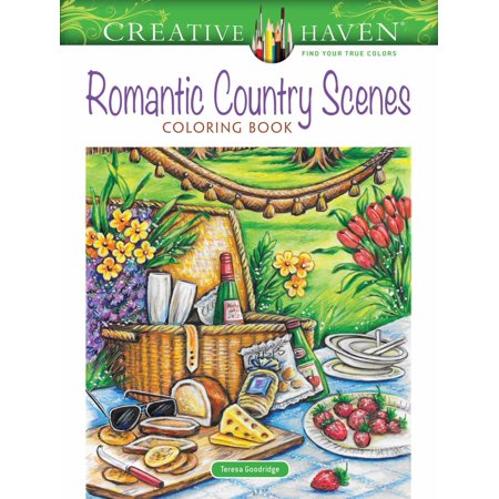 Creative Haven Romantic Country Scenes Coloring