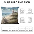 thumbnail image 5 of Pratyus Lighthouse Theme Pillow Cushion Covers Short Plush Square Design for Sofa Couch Bedroom Car Home Decor Throw Pillow Cover High-Quality 1PC 24x24in, 5 of 5