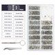 thumbnail image 5 of Kit de reparación de gafas Qarigey 1000 unids/set tornillo destornillador pinzas surtido portátil accesorios de relojero, 5 of 6