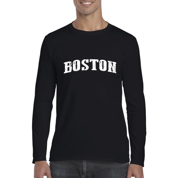 Artix - Mens Long Sleeve T-Shirts, up to Size 5XL - Boston