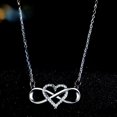 thumbnail image 1 of Collar de amor de moda con forma de corazón zircon natural collar de colgante ilimitado para mujeres regalo de bodas regalo de aniversario de la fiesta de joyería de compromiso regalo de amor san vale, 1 of 4