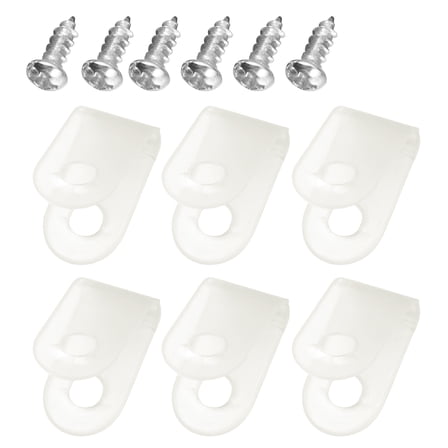 ROSENICE 100Pcs R-Type Line Clip Electrical Cable Clips for Wire Management