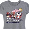 thumbnail image 3 of Peanuts - Hard Work - Women's Short Sleeve Graphic T-Shirt, 3 of 6