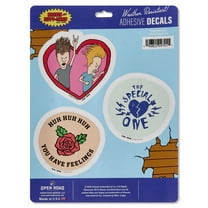 Beavis and Butthead Valentine 3 Piece Adhesive Vinyl Decals