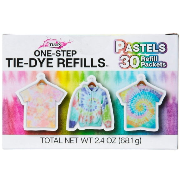 Tulip One-Step Tie-Dye Refill Powder Dye 30 Pack - Pastel Colors