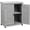 Accent Grey, variant on Potting Bench with Storage Cabinet and Metal Table Top for Outdoor Patio, Garden Furniture Wood Workstation